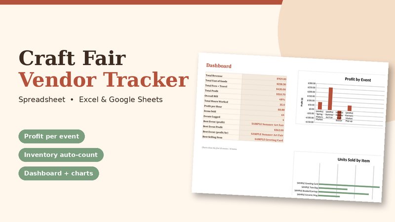 Craft Fair Vendor Tracker cover image